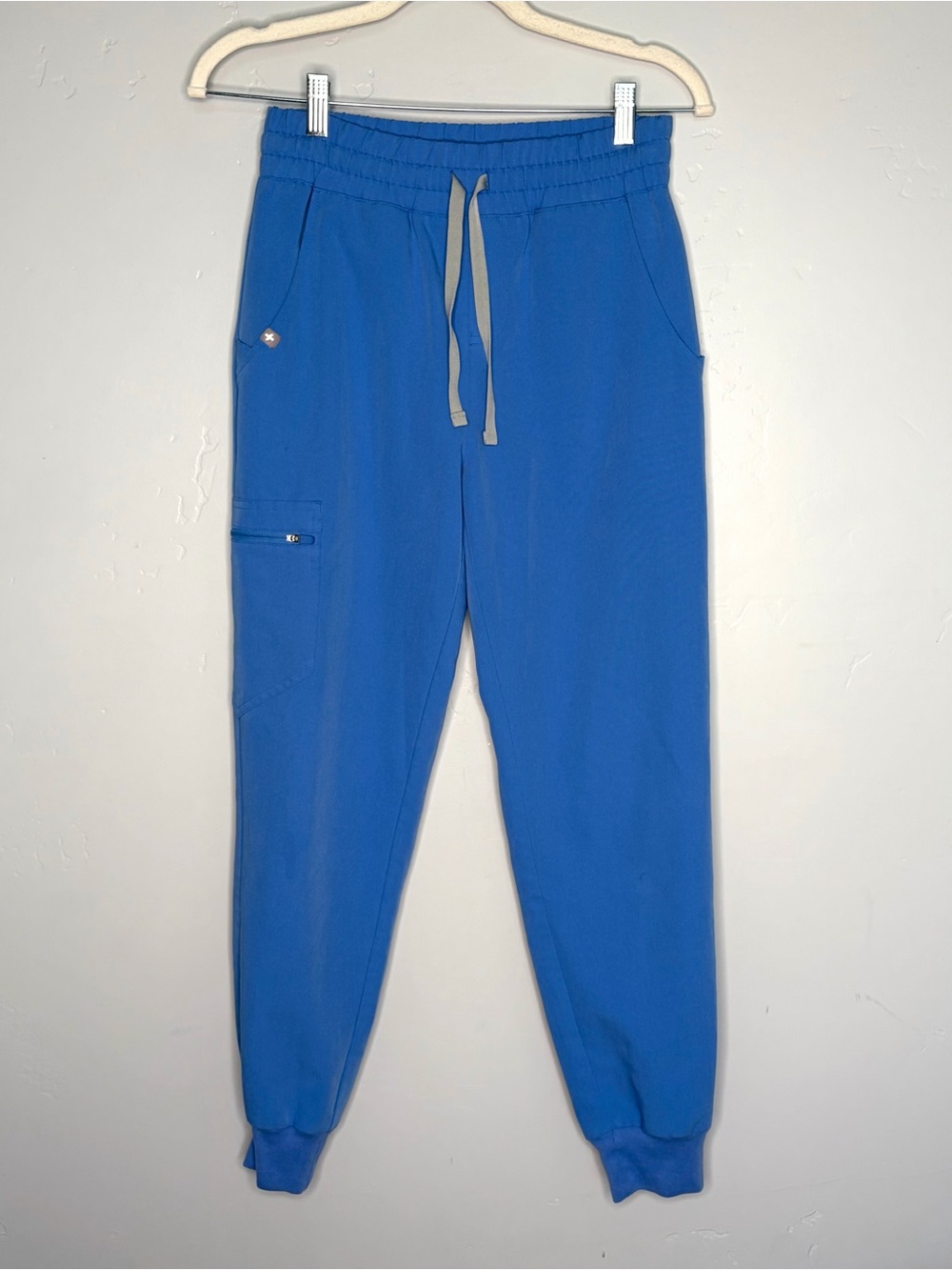 FIGS Zamora High Waisted Jogger Scrub Pants Blue XS Petite